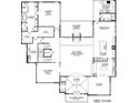 First floor plan featuring open layout with a large kitchen, Gathering room, and covered porch at 174 Devore Rd, Alpharetta, GA 30009