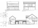 Detailed floor plans and cross sections of a house at 1907 Lakewood Ave, Atlanta, GA 30315