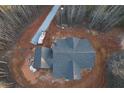 Aerial view of a new home under construction on a wooded lot at 331 Morgan Rd, Temple, GA 30179