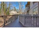 Deck overlooking a wooded area at 1608 Woodcliff Ne Dr, Atlanta, GA 30350