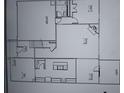 Main floor plan showing kitchen, living room, and bedrooms at 5447 Flat Rock Point, Stonecrest, GA 30038