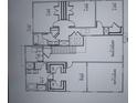 Upstairs floor plan with owner's suite and additional bedrooms at 5447 Flat Rock Point, Stonecrest, GA 30038