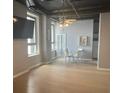 Hardwood floors, dining area, and city view at 20 Marietta Nw St # 13F, Atlanta, GA 30303