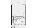 First floor plan featuring 2 car garage, bedroom suite, and bath at 237 Lytham Se Dr, Mableton, GA 30216