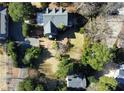 An aerial view showing the home's location and surrounding neighborhood at 2933 Andrews Nw Dr, Atlanta, GA 30305