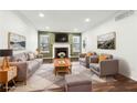 Spacious living room featuring a fireplace and ample seating at 2015 Huntingdon, Atlanta, GA 30350