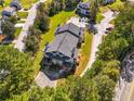Aerial view of townhouses with ample parking at 9404 Cypress Ln, Jonesboro, GA 30238