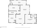 A detailed floor plan showcasing the layout of the bedrooms, bathrooms, kitchen, and living areas at 884 Custer Se Ave, Atlanta, GA 30316