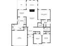 One-story house floor plan, 3 bed, 2 bath, Gathering room, sunroom, patio at 533 Halley Way, Stockbridge, GA 30281