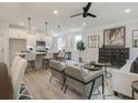 Spacious living room with hardwood floors and ample natural light at 3305 Cranston Ln, Kennesaw, GA 30144