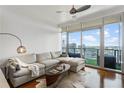 Living room with sectional sofa and stunning city views at 3630 Peachtree Ne Rd # 2005, Atlanta, GA 30326