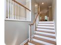 Elegant wooden staircase with white railings at 1506 Lavista Proper Cir, Decatur, GA 30033