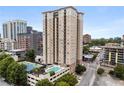 High-rise building with pool and tennis court at 325 E Paces Ferry Ne Rd # 806, Atlanta, GA 30305