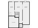 Unfinished basement floor plan with partial bath and large storage area at 524 Nolden Trl, Dacula, GA 30019