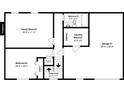 Main floor plan showing one bedroom, one bathroom, Gathering room, and garage at 3446 Newberry Trl, Decatur, GA 30034