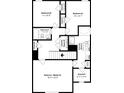 Second-floor floor plan showing a Primary bedroom with bath, two additional bedrooms, and a shared bathroom at 6543 Woodwell Dr, Union City, GA 30291