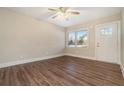 Spacious living room with hardwood floors and ceiling fan at 2040 Forrest Park Se Rd, Atlanta, GA 30315