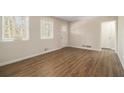 Bright living room featuring wood-look flooring at 3395 Springlake Dr, Decatur, GA 30032