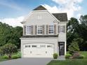 Charming two-story home boasts a white brick facade, a two-car garage, and landscaped garden at 4150 Cavalier Way, Duluth, GA 30097