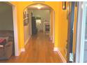 Bright entryway with hardwood floors and view to living room at 2280 Hickory Station Cir, Snellville, GA 30078
