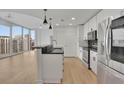 Modern kitchen featuring stainless steel appliances and granite countertops at 860 Peachtree Ne St # 1617, Atlanta, GA 30308