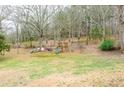 Playset in spacious backyard with trees at 1400 New Hope Church Rd, Loganville, GA 30052