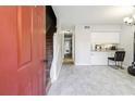 Front door entry to stairs and living area with kitchen at 524 Granite Ridge Pl, Atlanta, GA 30350