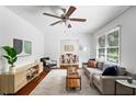 Bright living room with hardwood floors and modern furniture at 2107 Seavey Dr, Decatur, GA 30032