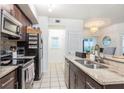 Modern kitchen with granite counters and stainless steel appliances at 955 Juniper Ne St # 4022, Atlanta, GA 30309