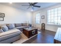 Bright living room featuring hardwood floors and a comfy sectional sofa at 2487 Figaro Dr, Atlanta, GA 30339