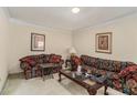 Cozy living room featuring two sofas and a coffee table at 1246 Carriage Trace Cir, Stone Mountain, GA 30087