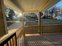 Spacious wooden deck overlooking a serene neighborhood at 1921 Clinton Pl, Lawrenceville, GA 30043