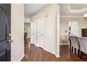 Bright entryway with hardwood floors and access to other rooms at 2983 Rosebrook Dr, Decatur, GA 30033