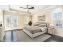 Large bedroom with king-size bed and access to a balcony at 683 Terry Se St, Atlanta, GA 30315