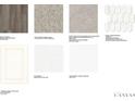 Kitchen and bathroom material samples, including flooring and countertops at 3219 Shirecrest Ln, Dacula, GA 30019