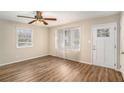 Bright living room with hardwood floors and neutral walls at 3519 Adkins Nw Rd, Atlanta, GA 30331