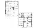 Two-story house featuring 5 bedrooms, 3-car garage, and multiple living spaces at 7174 Linden Dr, South Fulton, GA 30349