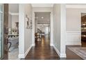 Bright and spacious entryway with hardwood floors and views to Gathering room at 3499 Village Park Nw Way # 6, Kennesaw, GA 30144