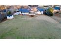 Huge lush backyard, with a shed and partial fencing at 3800 William Paul Dr, Austell, GA 30106