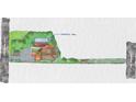 A plot plan showing potential pool installation with other landscaping and building features at 490 Rock Springs Ne Rd, Atlanta, GA 30324