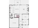 Two-story home floor plan showcasing a spacious great room, kitchen, and bedrooms at 131 Bennett Farm Dr, Loganville, GA 30052