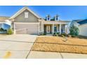 Attractive home with a neutral color scheme, two-car garage, and a well-manicured lawn at 4941 Adler Ct, Hoschton, GA 30548