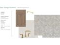 Spec design features showing primary bathroom selections, including cabinets, countertop, floor tile and wall tile at 551 Southland Cir, Canton, GA 30115