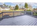 Spacious deck overlooking the backyard and neighborhood at 4485 Coventry Ne Way, Roswell, GA 30075