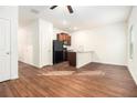 Bright kitchen with dark cabinets and a breakfast bar at 915 Highwood Ln, Atlanta, GA 30344