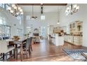Spacious living room with high ceilings, a fireplace, and an open layout perfect for entertaining at 3204 Woodrow Ne Way, Atlanta, GA 30319