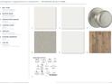 Selection of interior finishes including wall paint, doors, flooring, and hardware at 4910 Crestline View Rd, Cumming, GA 30028