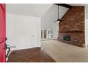 Bright entryway with hardwood floors and view of living room at 3781 Hickory Ridge Ct, Marietta, GA 30066