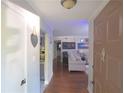 View from entryway, showing living room and hardwood floors at 2710 Se Cumberland Court, Smyrna, GA 30080