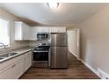 Modern kitchen featuring stainless steel appliances at 3110 Mcafee Rd, Decatur, GA 30032